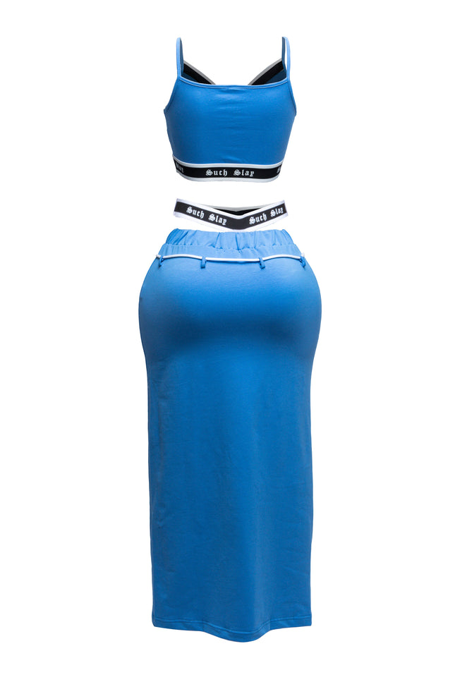 Tank crop top maxi skirt set - Muvin 