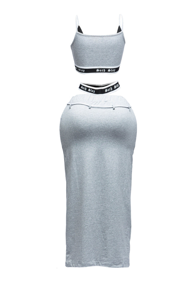 Tank crop top maxi skirt set - Muvin 