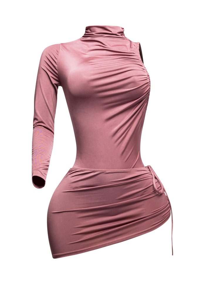 One sleeve bodysuit & mini skirt set - Muvin 