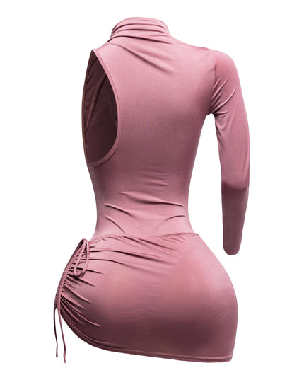 One sleeve bodysuit & mini skirt set - Muvin 