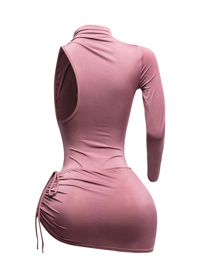 One sleeve bodysuit & mini skirt set - Muvin 