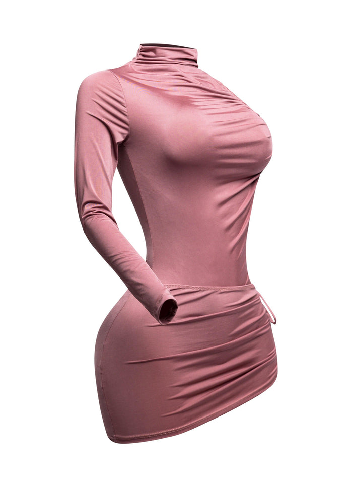 One sleeve bodysuit & mini skirt set - Muvin 