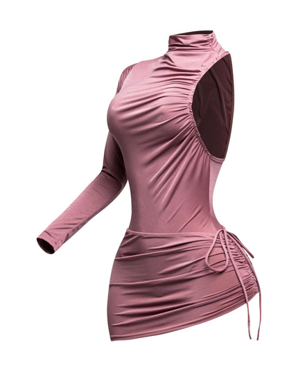 One sleeve bodysuit & mini skirt set - Muvin 