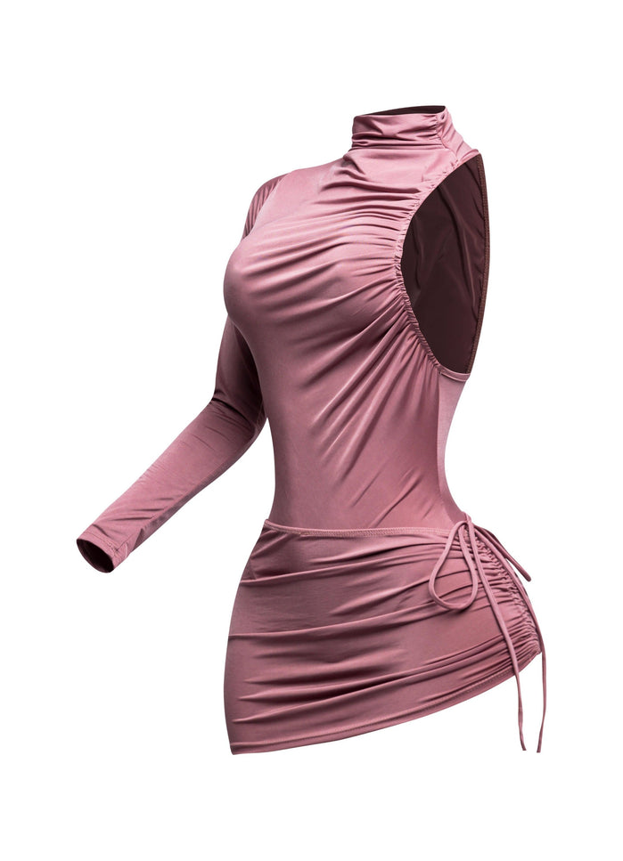 One sleeve bodysuit & mini skirt set - Muvin 
