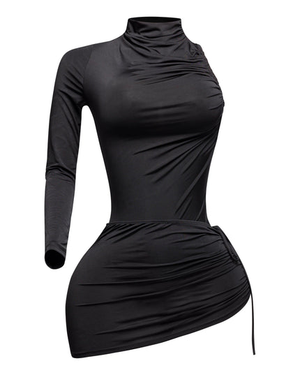 One sleeve bodysuit & mini skirt set - Muvin 