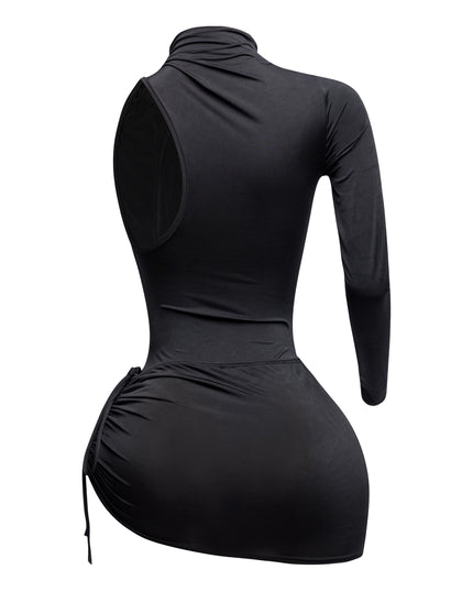 One sleeve bodysuit & mini skirt set - Muvin 
