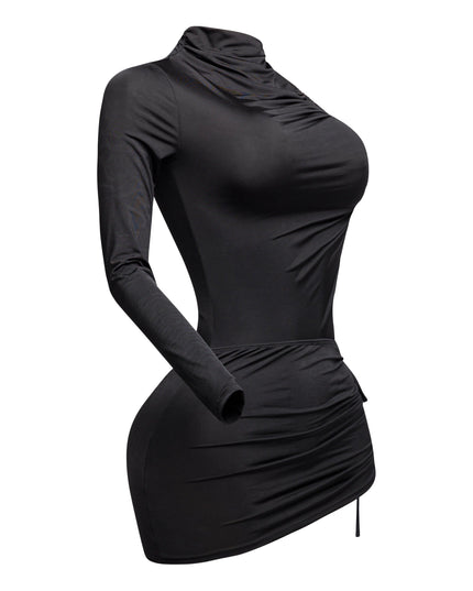 One sleeve bodysuit & mini skirt set - Muvin 