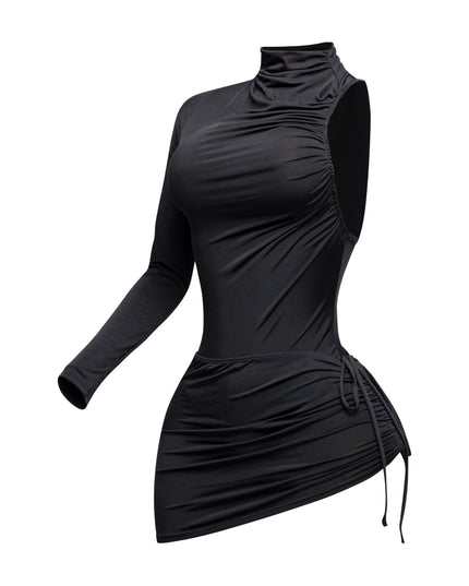 One sleeve bodysuit & mini skirt set - Muvin 