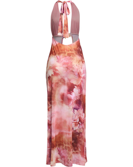 Sun Tease Halter Maxi Top & Mini Skirt Set - Muvin 
