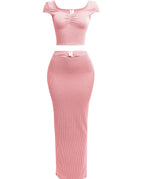 PINK/WHITE / S