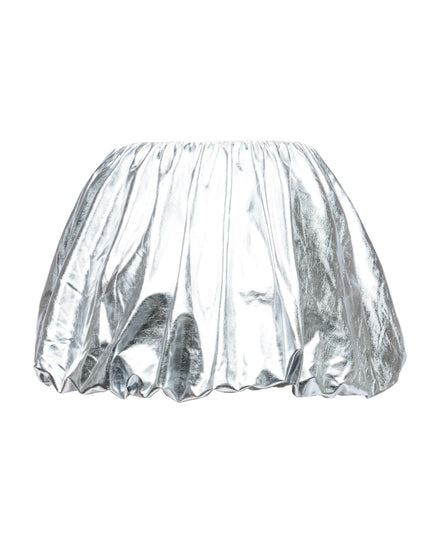 METALLIC BUBBLE SKIRT - Muvin 