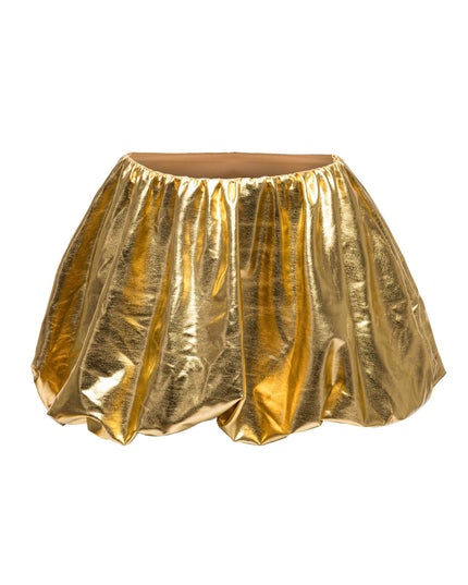 METALLIC BUBBLE SKIRT - Muvin 