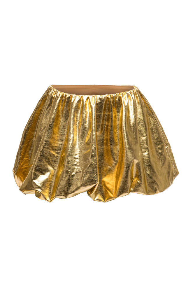 METALLIC BUBBLE SKIRT - Muvin 