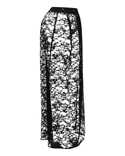 Sheer lace maxi skirt - Muvin 