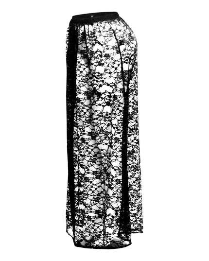 Sheer lace maxi skirt - Muvin 