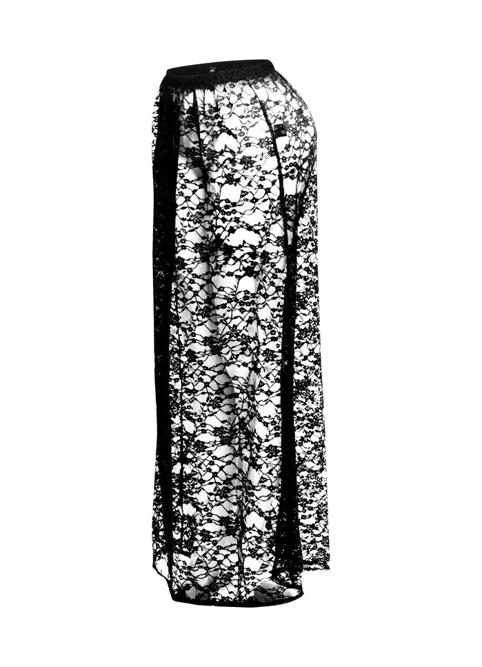 Sheer lace maxi skirt - Muvin 