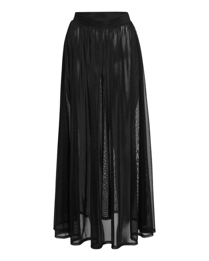 Sheer mesh maxi skirt with shorts lining - Muvin 