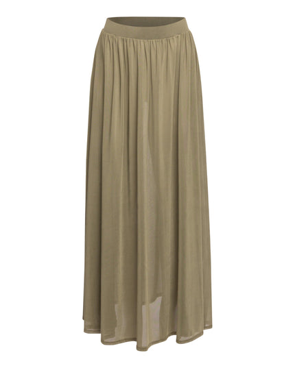 Sheer mesh maxi skirt with shorts lining - Muvin 