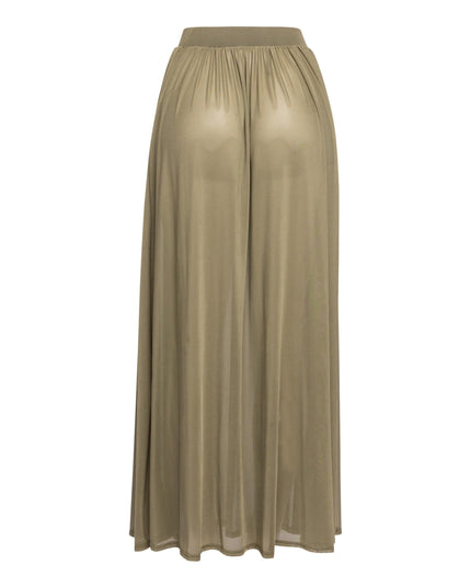 Sheer mesh maxi skirt with shorts lining - Muvin 