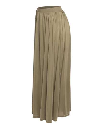 Sheer mesh maxi skirt with shorts lining - Muvin 