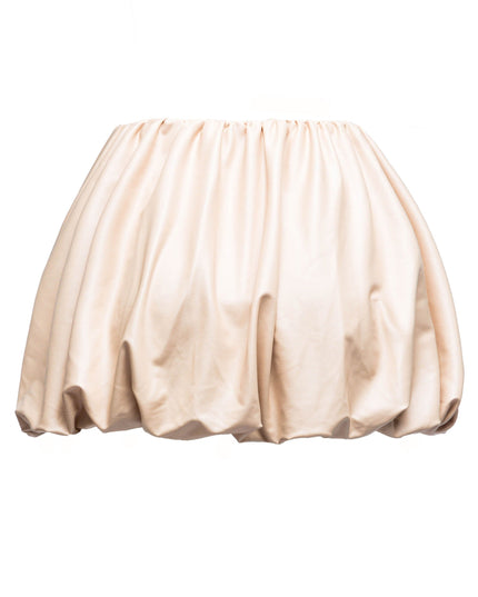 PU Leather Bubble Mini Skirt - Muvin 