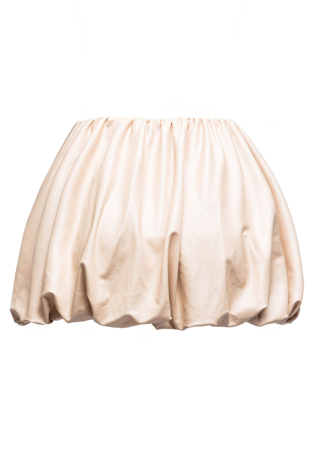 PU Leather Bubble Mini Skirt - Muvin 