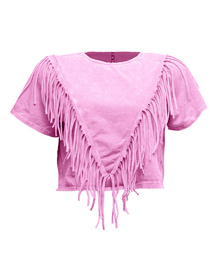 Fringe detailed top - Muvin 