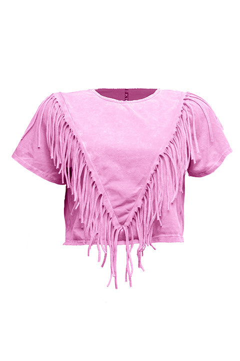 Fringe detailed top - Muvin 