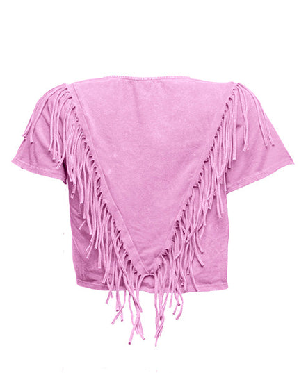 Fringe detailed top - Muvin 