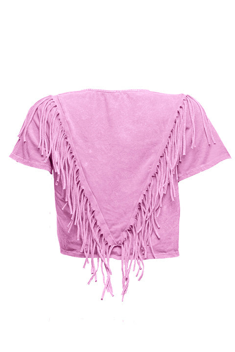 Fringe detailed top - Muvin 