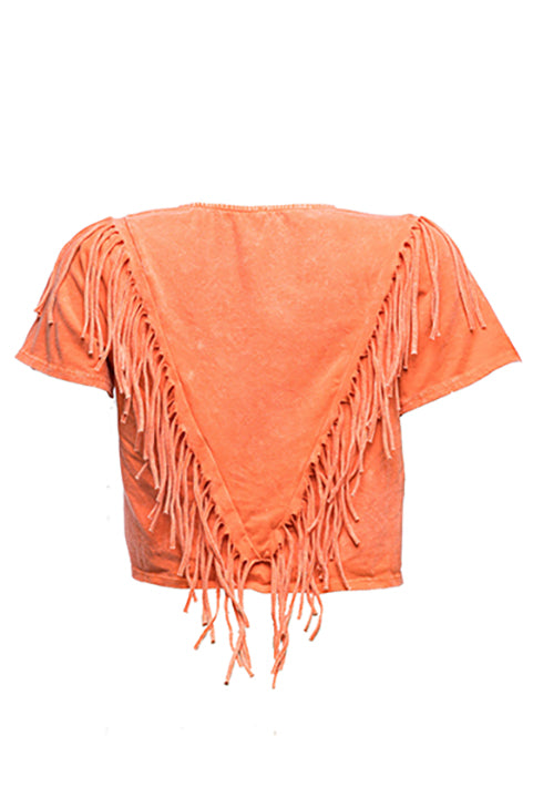 Fringe detailed top - Muvin 
