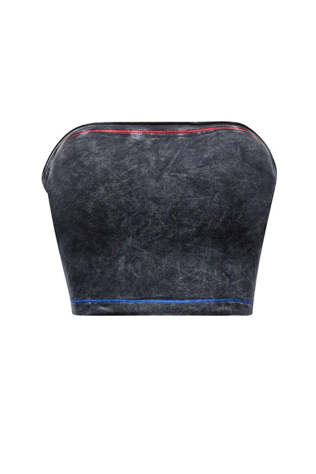 Mineral washed tube top - Muvin 