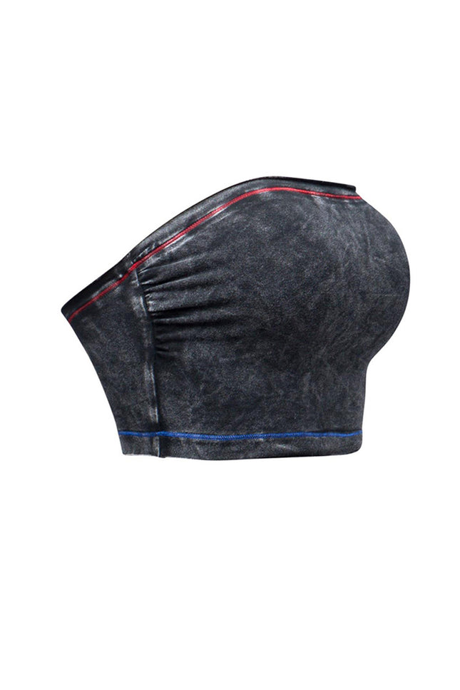 Mineral washed tube top - Muvin 