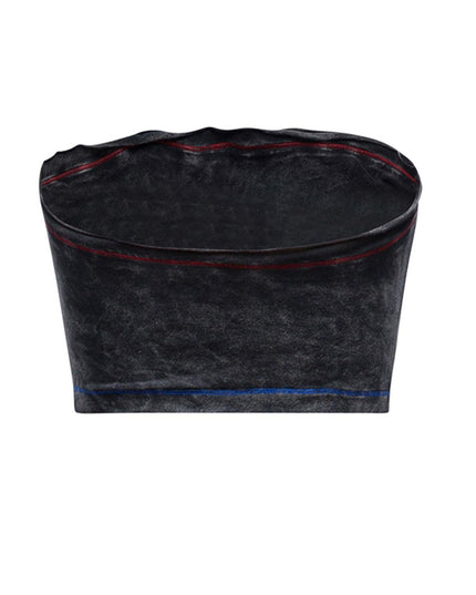 Mineral washed tube top - Muvin 
