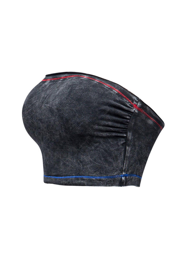 Mineral washed tube top - Muvin 