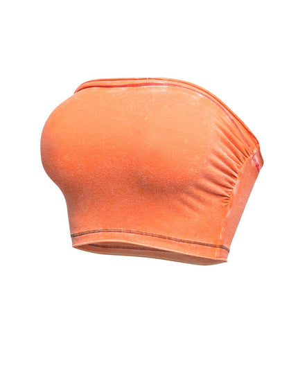Mineral washed tube top - Muvin 
