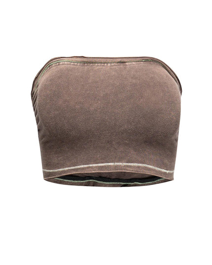 Mineral washed tube top - Muvin 