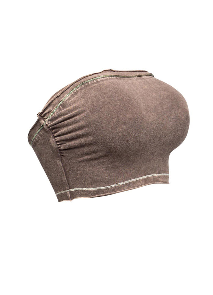 Mineral washed tube top - Muvin 