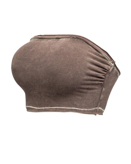Mineral washed tube top - Muvin 