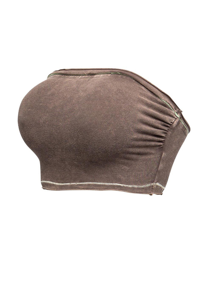 Mineral washed tube top - Muvin 