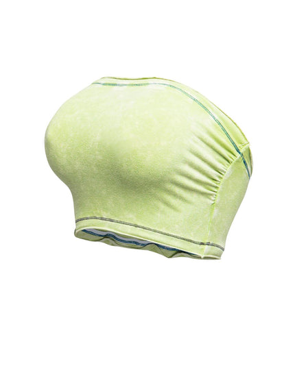 Mineral washed tube top - Muvin 