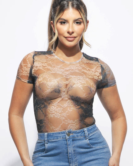 Body printed bodysuit - Muvin 