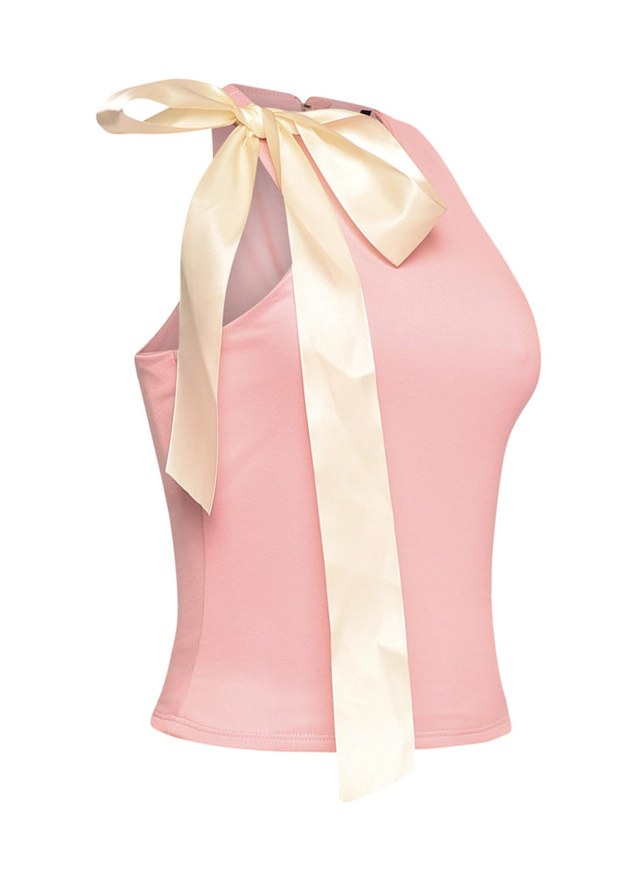 Sweet Intentions Ribbon Tie Tank Top - Muvin 