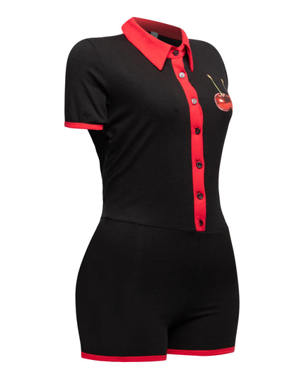 Black Bogomore bodysuit highlighting the slim fit design from right side - right side view.