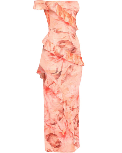 Lovestruck Bloom Ruffle Maxi Dress. - Muvin 
