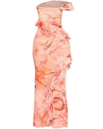 Lovestruck Bloom Ruffle Maxi Dress. - Muvin 