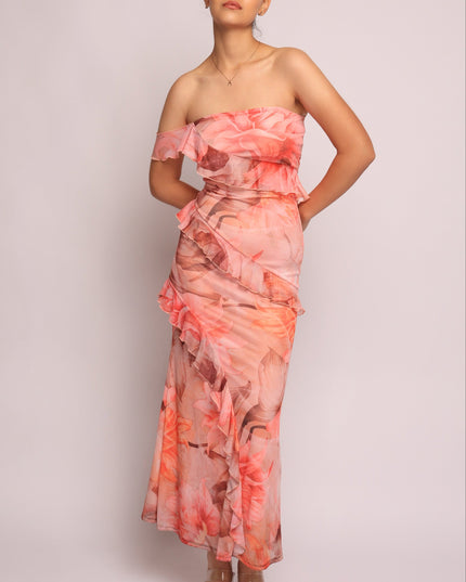 Lovestruck Bloom Ruffle Maxi Dress - Muvin 