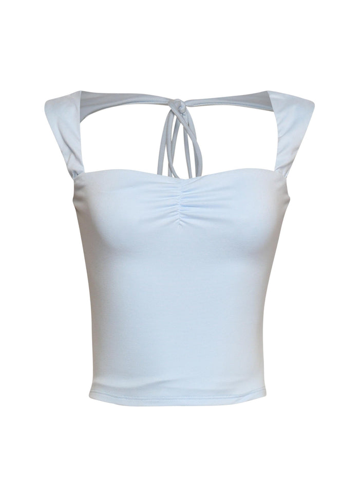 Sleeveless tied back top - Muvin 