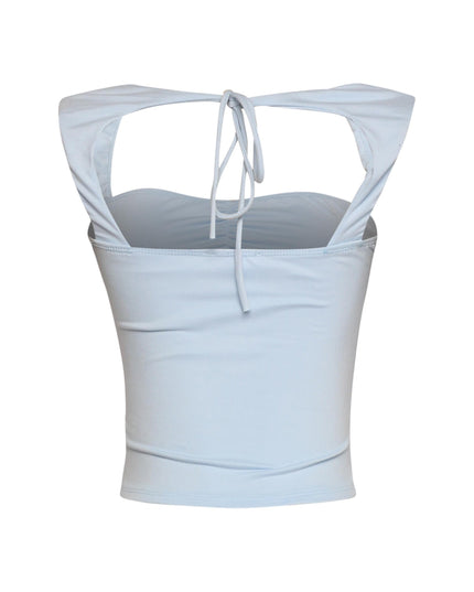 Sleeveless tied back top - Muvin 