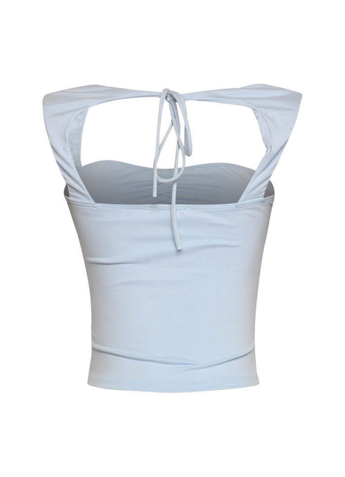 Sleeveless tied back top - Muvin 